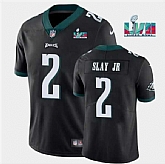 Men & Women & Youth Philadelphia Eagles #2 Darius Slay JR Black Super Bowl LVII Patch Vapor Untouchable Limited Stitched Jersey,baseball caps,new era cap wholesale,wholesale hats